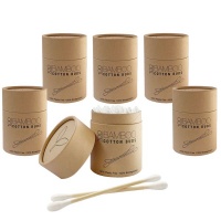 Organic Cotton Bamboo Earbuds - Pack of 6 Photo