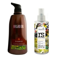 Moroccan Argan Value Pack Shampoo 750 ml & Nouvelle Heat Protector 150ml Photo