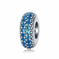 JD S925 Stopper Charm or Bead - Blue Photo