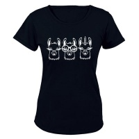 Llama - Ladies - T-Shirt - Black Photo