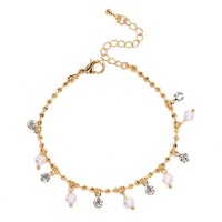 Lily & Rose Ankle Chain With Pearl And Crystal Charms Photo