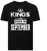 Kings Are Born In September T-Shirt Photo