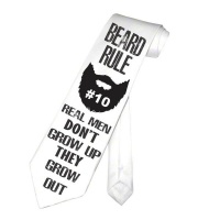 PepperSt Men's Collection - Designer Neck Tie - Beard Rule #10 Photo