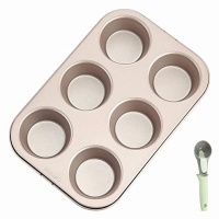 optic life Optic 6 Cups Non Stick Muffin Pan with Ice-Cream Scoop Photo