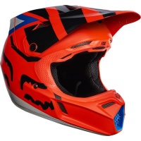 Fox Racing Fox V3 Creo Orange Helmet Photo