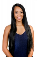 Magic Long Size Beautiful Synthetic Hair Lace Wig ESHA 1B Photo