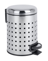 Wenko - 3L Pedal Bin - Leman - Perforated Stainless Steel Photo