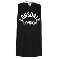 Lonsdale Mens Muscle Vest - Black/White [Parallel Import] Photo