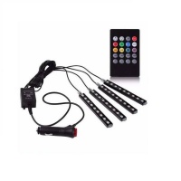 9 x 4 LED Car Interior Atmosphere Neon Lights With Wireless Remote Photo