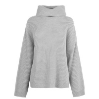 SoulCal Ladies Roll Neck Jumper - Grey Marl Photo