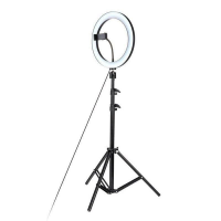 JB LUXX 12" LED Dimmable Ring Light With Stand Photo