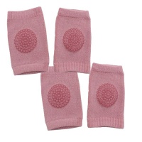 Cotton Baby Crawling Knee Pad Protectors for Babies 6months - Pink 2 pairs Photo