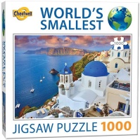 Worlds Smallest World's Smallest 1000 Piece Puzzle-Santorini Photo