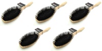 5 x Babyliss Plastic Beige Bristle Massage Hair Brush - Long Hair Care Photo