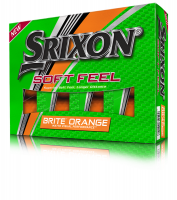 Srixon Soft Feel BRITE Golf Balls - Orange Photo