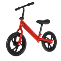 Kids Balance Bike with Adjustable Seat - Red Photo