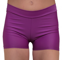 Strut Active Girls Plum Purple Gym Dance & Booty Lycra Hot Pants Shorts Photo