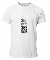 PepperSt Men's White T-Shirt - 365 Days 365 Ways Photo