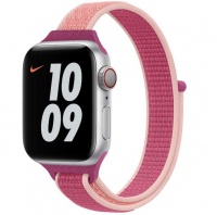 Mr Protect Slim Nylon Strap For Apple Watch - Pomegranate - Slim Strap Photo