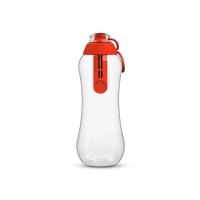 PearlCo Water Bottle with Filter Cartridge 0 7 Litre – Red Photo