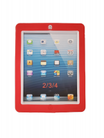 Protective Cover With Stand Protective Rubber for iPad 2 3 4 Colour Red Photo