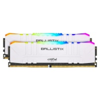 Ballistix RGB 32GB DDR4 3200MHz Desktop Gaming Memory - White Photo
