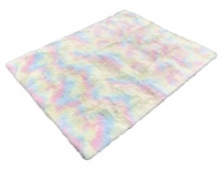 Super Soft and Fluffy Home Décor Non-Slip Rug Carpet- Rainbow Photo