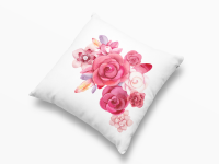 EverHome - Scatter Cushion - Pink Flower Single Scatter Cushion Photo