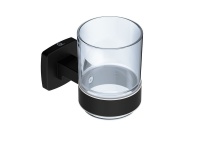 Bathroom Butler Glass Tumbler & Holder - Chrome Photo