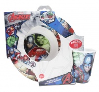 Avengers 3 piecess Kids Microwavable Set - Tumbler Bowl & Plate Photo