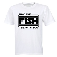 BuyAbility May The Fish Be With You - Adults - T-Shirt Photo