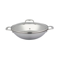 Sola Green Cooking 32cm wok with lid Photo