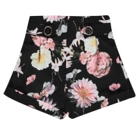 Firetrap Infant Girls Crepe Shorts - Midnight Floral [Parallel Import] Photo