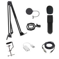 Mix Box Condenser Microphone Kit With USB Sound Card Photo