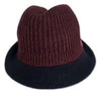 Jack & Jones Classic Men Hat Quality Knit & Felt - Maroon Photo