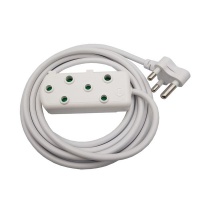 Ellies: 3m Heavy Duty Extension Electrical Lead / Cord / Cable 1.5mm White Photo