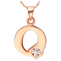 Unexpected Box Rose Gold Letter "Q" Necklace Photo