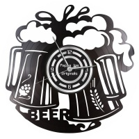 Pappa Joe – Custom Vinyl Wall Clock – Beer Clock Photo