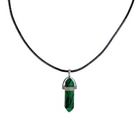 Earth Stone Collection - Malachite Bullet Stone Necklace Photo