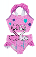 Cute Girls Flamingo Swimming Costume Photo