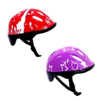 BetterBuys 2 x Helmets For Scooter/Bicycle-Protective Headgear - Kiddies - Blue & Purple Photo