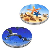 Lily & Rose 2-pack seagull & starfish pocket mirror Photo