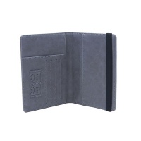 Multi-Function RFID Vintage Business Passport Covers Holder - Gray Photo