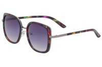 Le Specs - Square ladies tropical sunglasses with blue tint Photo