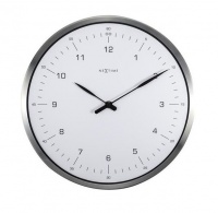 NeXtime 33cm "60 Seconds" Glass/Metal Round Wall Clock - White Photo