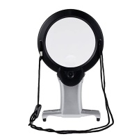 2.5X 6X Hands Free Neck Wear Handheld Magnifying Glass with 2 LED Light Photo