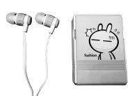 Cute Cartoon in-Ear Wired Earphones - Pink Photo