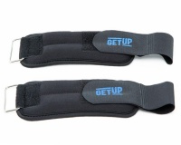 GetUp Adjustable Ankle Weights - Black & Green - 1kg Photo