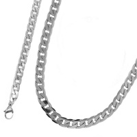 Xcalibur 6mm wide curb bracelet and chain set - stainless steel Photo