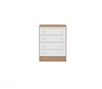 LINX Chest of Drawers Doce Sonho - Oak & White Photo
